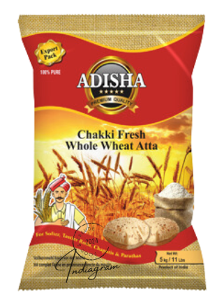 ADISHA CHAKKI FRESH WHOLE WHEAT ATTA - 5Kg