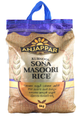 ANJAPPAR KURNOOL SONA MASURI RICE - 5Kg