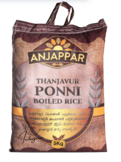 ANJAPPAR THANJAVUR PONNI BOILED RICE - 5Kg