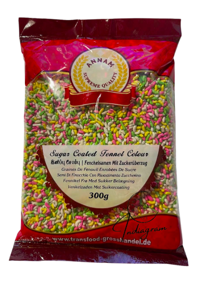 ANNAM SUGAR COATED FENNEL SEEDS - 300gm