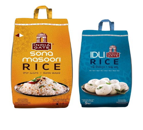 INDIA GATE - SONA MASOORI 10kg + IDLY RICE 5kg