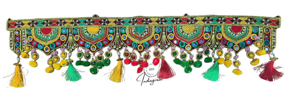 DIWALI FANCY CLOTH TORAN WITH TRADITIONAL CRAFT