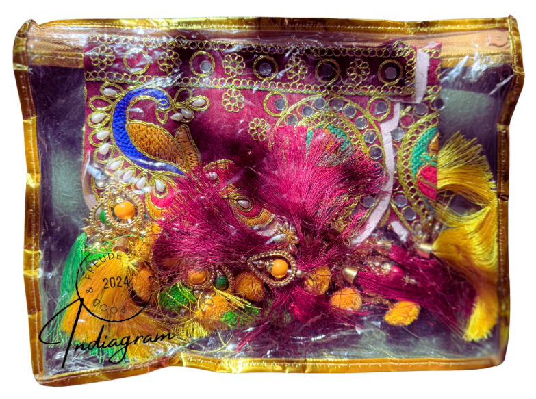 DIWALI FANCY CLOTH TORAN-PEACOCK WITH TRADITIONAL CRAFT