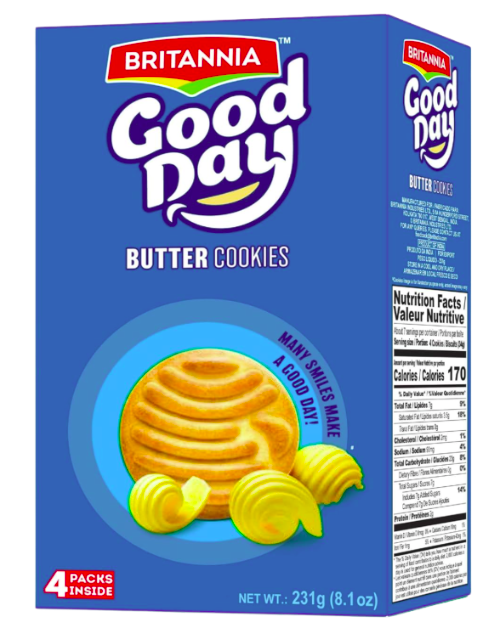 BRITANNIA GOOD DAY ( Butter Cookies) - 231g