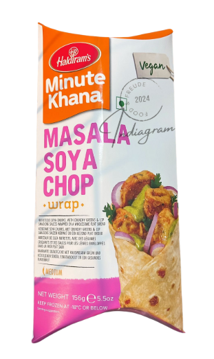 HALDIRAM MINUTE KHANA - WRAP SOYA CHOP (VEGAN) - 156gm