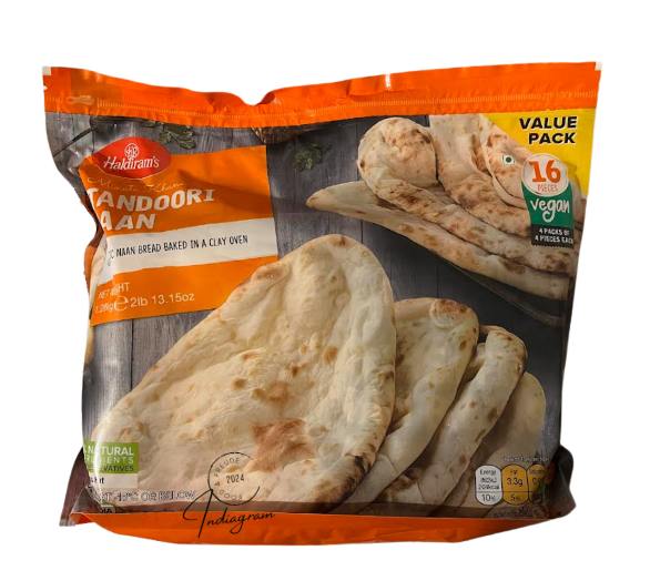 HALDIRAM TANDOORI NAAN (VEGAN) SPARPAKET – 1,28 kg