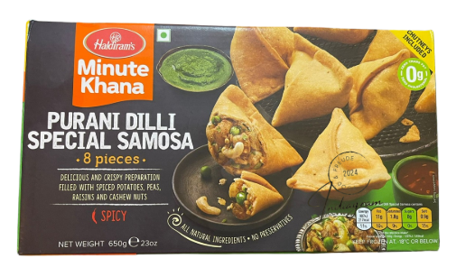 HALDIRAM'S MINUTE KHANA PURANI DILLI SPECIAL SAMOSA (8pcs) - 650gm
