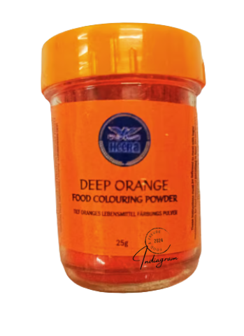 HEERA ORANGE FOOD COLOUR - 25gm