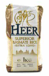 HEER SUPERIOR BASMATI RICE-Extra Long- 1kg