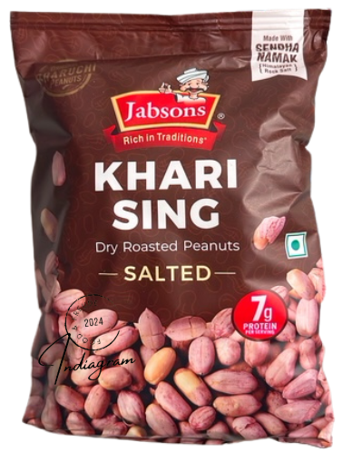 JABSONS ROASTED PEANUT KHARI SINGH WITH SKIN - 200gm