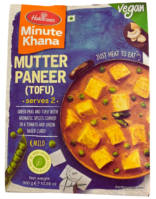 HALDIRAM RTE MUTTER PANEER (TOFU)- 300gm