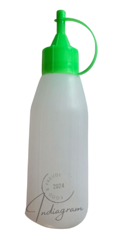 RANGOLI DOT BOTTLE GREEN CAP - 200gm