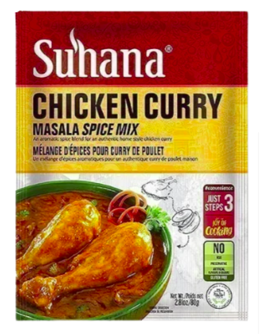 SUHANA CHICKEN CURRY MASALA SPICE MIX - 80g