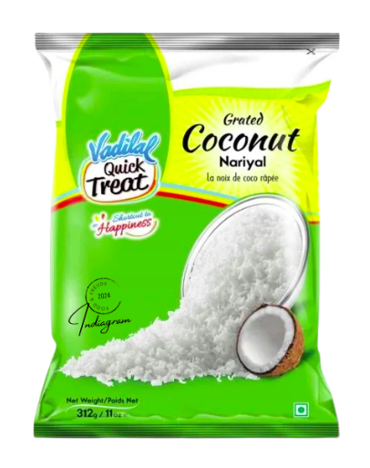 VADILAL FROZEN GRATED COCONUT - 312gm