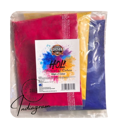 ADISHA HOLI COLOR - 500gm (100gmX5Pack)