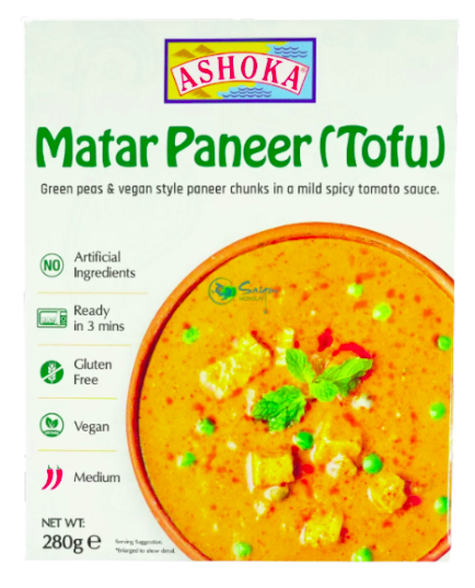 ASHOKA RTE MATAR PANEER(TOFU) - 280g