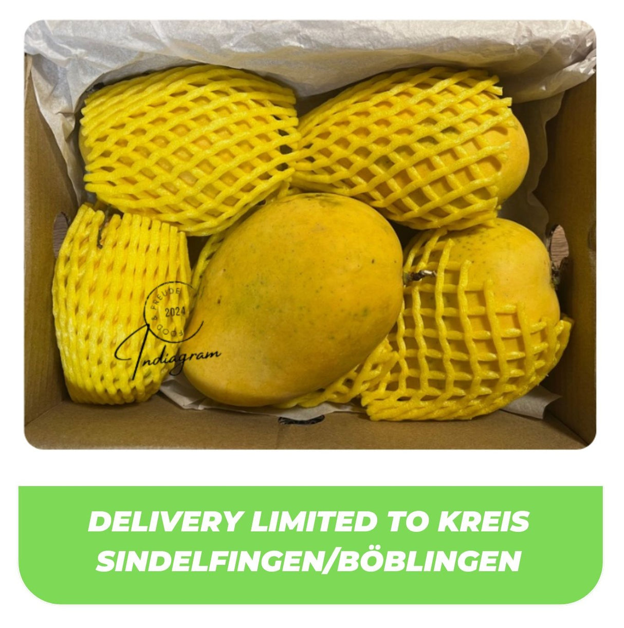 FRESH INDIAN BADAMI MANGO BOX - (5Pcs/1.5-1.7Kg)
