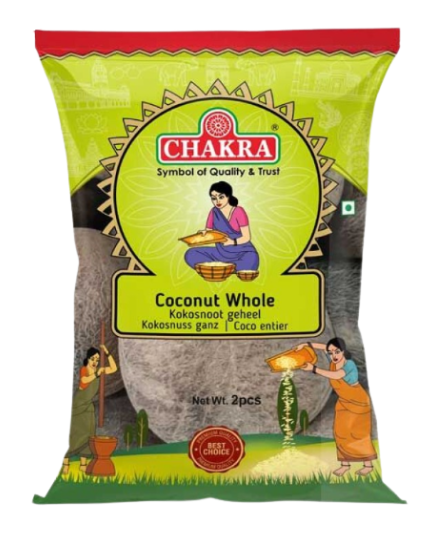 CHAKRA GETROCKNETE KOKOSNUSS 2 STK. GANZ - 300 g