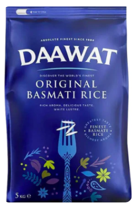 DAAWAT BASMATI ORIGINAL REIS – 5 kg 