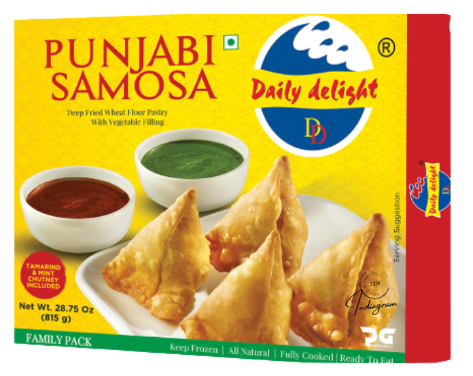 DAILY DELIGHT PUNJABI SAMOSA (FAMILIE PACK) - 815gm