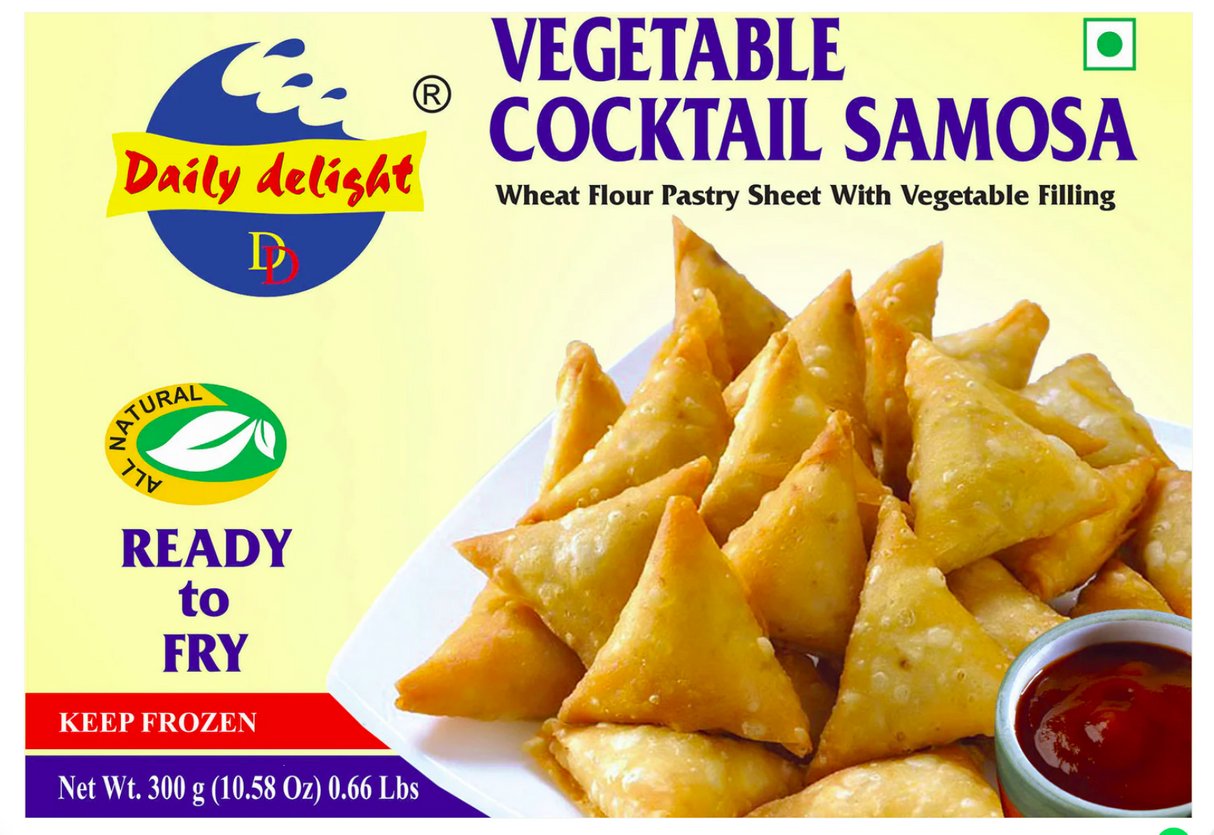 DAILY DELIGHT VEGETABLE COCKTAIL SAMOSA (FROZEN) - 300gm