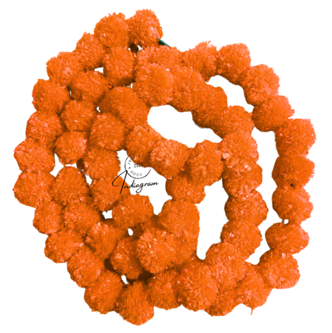 DIWALI GENDA PHOOL LADI - Dark Orange Color (XL Size:2.7m)