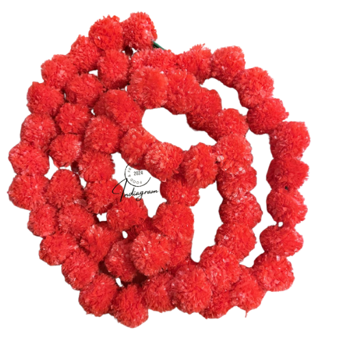 DIWALI GENDA PHOOL LADI - Red Color (XL Size:2.7m)