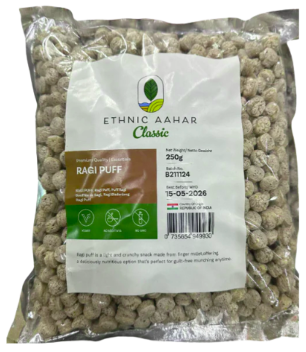 ETHNIC AAHAR - RAGI PUFF - 250gm