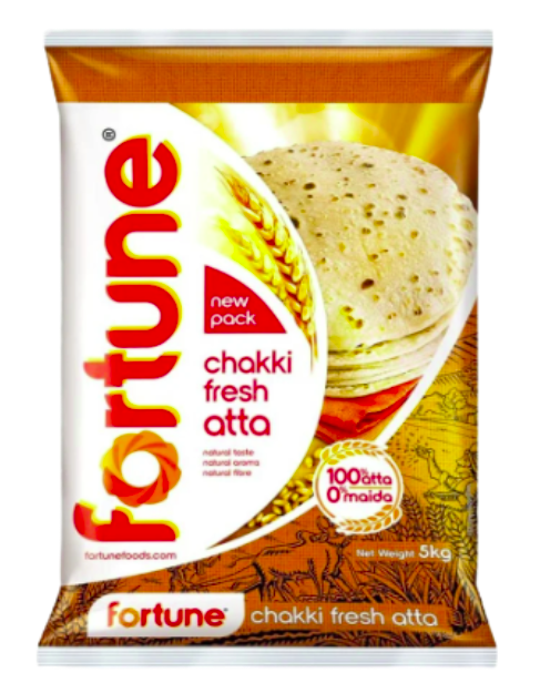 FORTUNE CHAKKI FRESH ATTA (WHEAT FLOUR) - 5Kg
