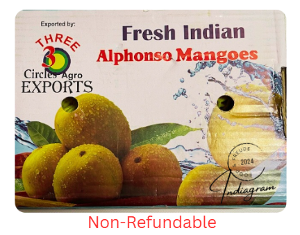 FRESH INDIAN ALPHONSO MANGO BOX - (6Pcs)