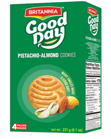 BRITANNIA GOOD DAY ( Rich Pistachio&Almond) - 231g