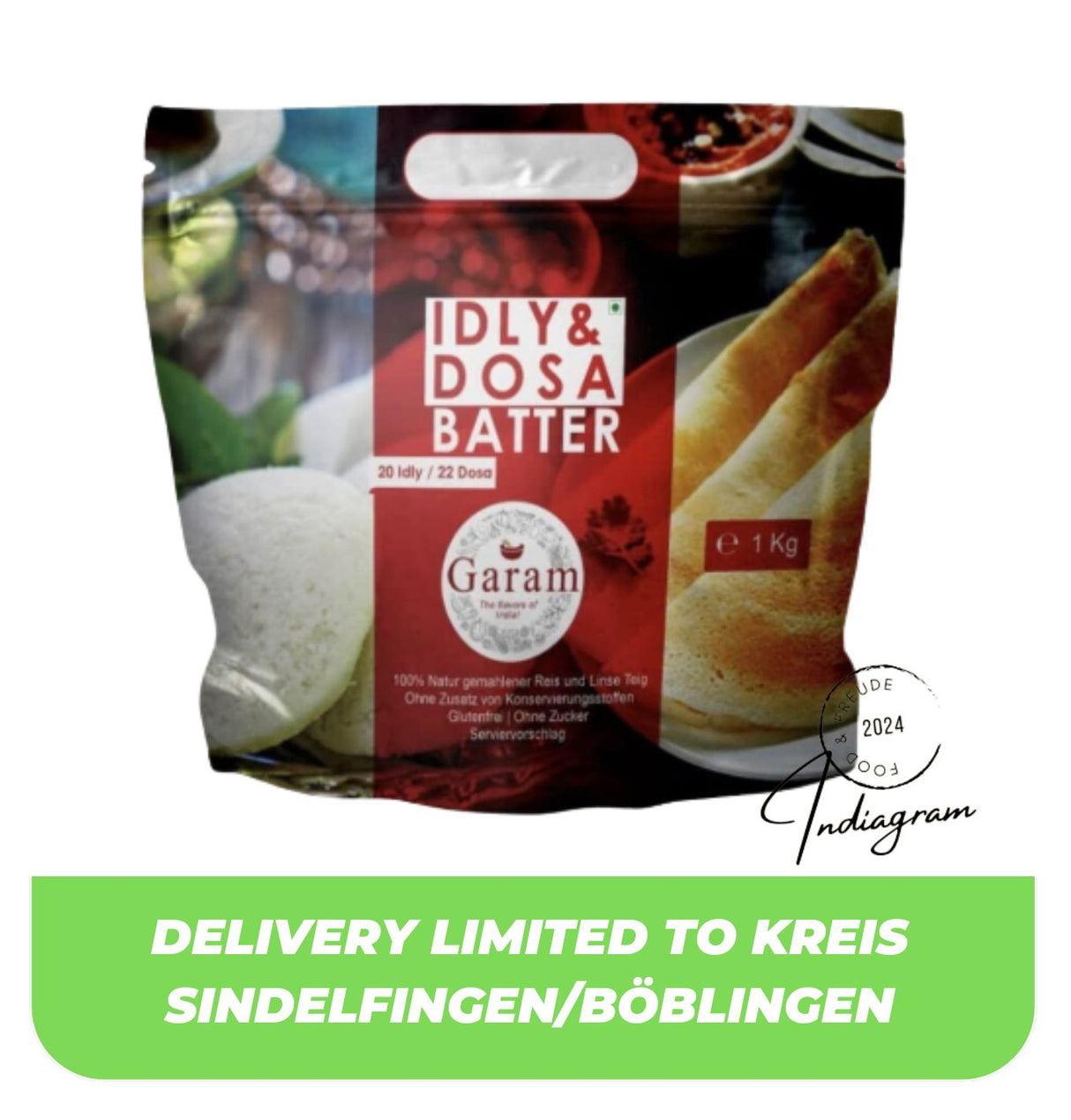 GARAM - IDLY DOSA BATTER - 1Kg