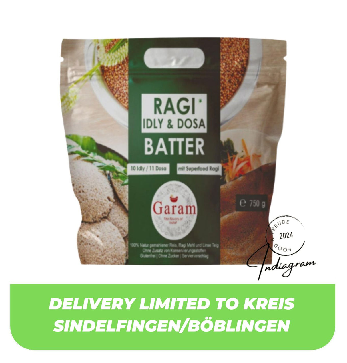 GARAM - RAGI IDLY DOSA BATTER - 750gm