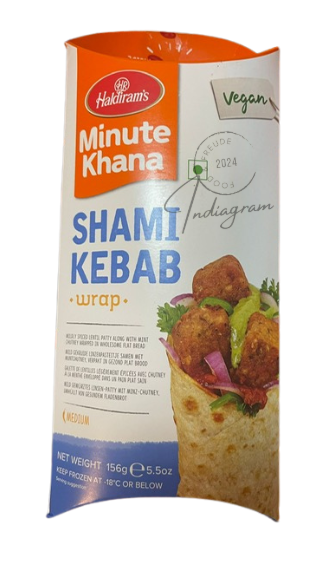 HALDIRAM MINUTE KHANA - WRAP SHAMI KEBAB - 156gm