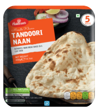 HALDIRAM TANDOORI NAAN (VEGAN) - 400gm