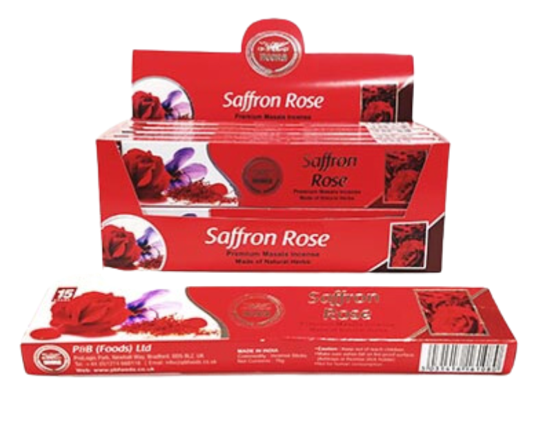 HEERA Safran-Rosen-Agarbatti – 15 g