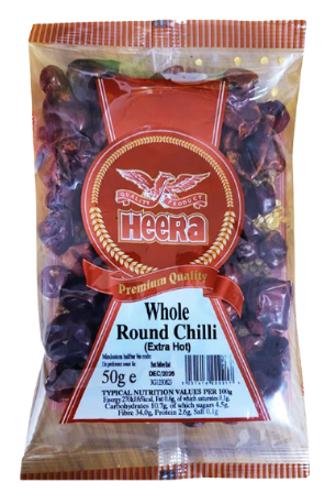 HEERA CHILLI WHOLE (ROUND) - 50gm