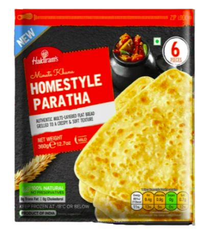 HALDIRAM HOMESTYLE PARATHA (VEGAN) - 360gm