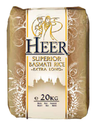 HEER SUPERIOR BASMATI RICE-Extra Long- 20kg
