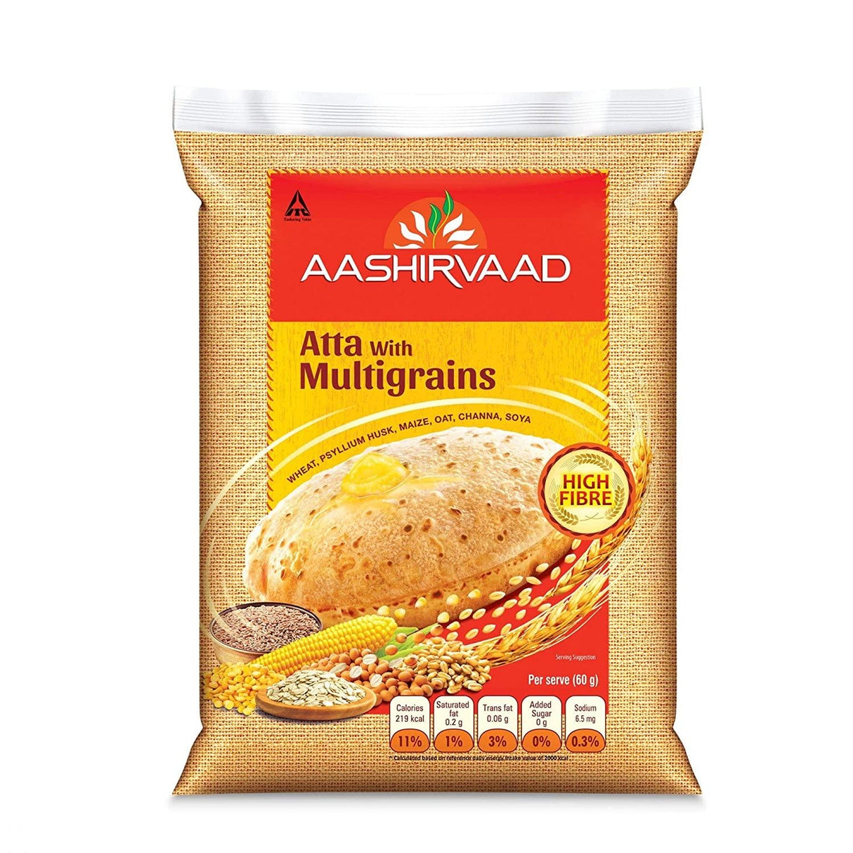 AASHIRVAAD MEHRKORN ATTA (VOLLKORN MEHL) – 5 kg