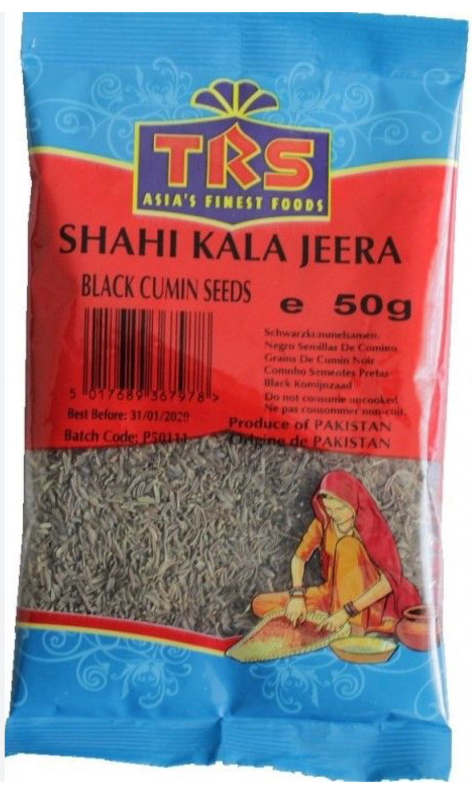 TRS SCHWARZ KREUZKÜMMELSAMEN (KALA JEERA PURE) - 50gm