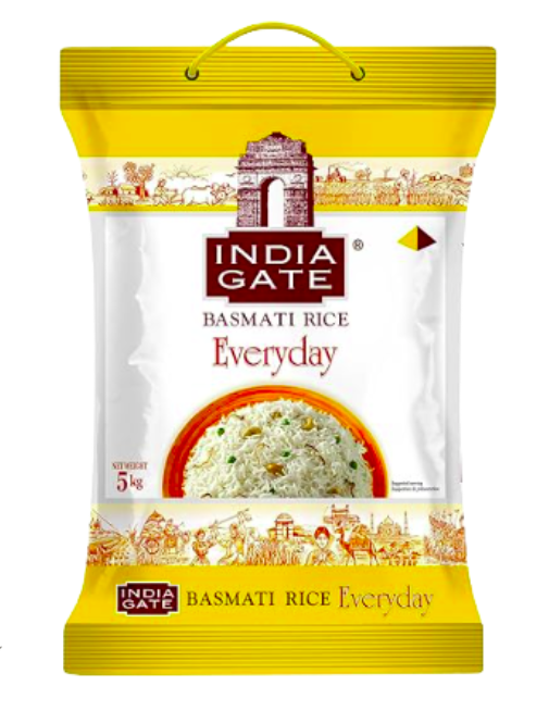 INDIA GATE EVERYDAY BASMATI REIS - 5kg