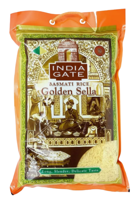 INDIA GATE BASMATI REIS (GOLDEN SELLA) - 10Kg