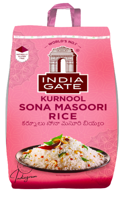 INDIA GATE KURNOOL SONA MASOORI REIS - 10kg
