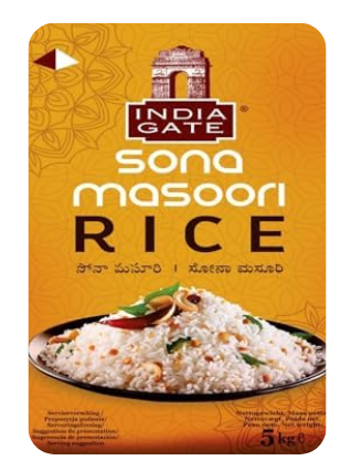 INDIA GATE SONA MASOORI REIS - 5Kg