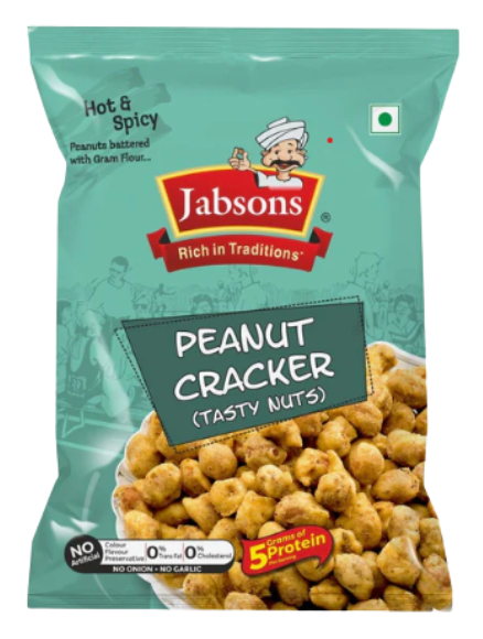 JABSONS NAMKEEN PEANUT CRACKER - 140gm