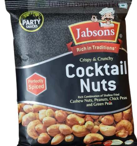 JABSONS NAMKEEN COCKTAIL NUTS - 120gm