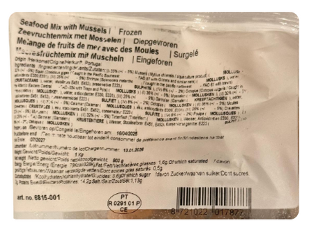 FROZEN JONA SEAFOOD MIX - 1 Kg