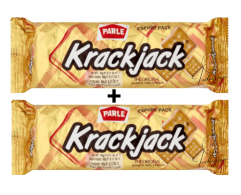 PARLE KRACK JACK BISCUITS - 60gm X 2 ( BACHAT COMBO)