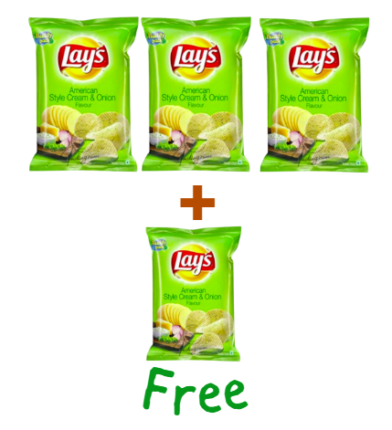 LAYS ASCO CHIPS - 60 g X 4